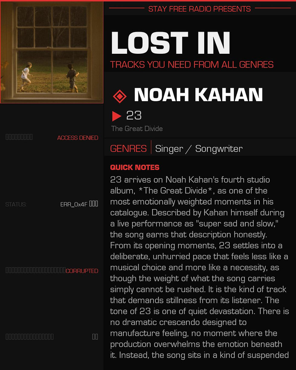 Noah Kahan 23 Meaning and Review