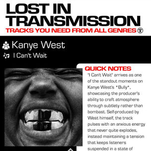 Kanye West I Can't Wait Meaning and Review