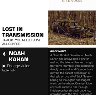 Noah Kahan Orange Juice Meaning and Review