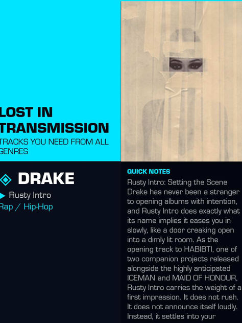 Drake Rusty Intro Meaning and Review