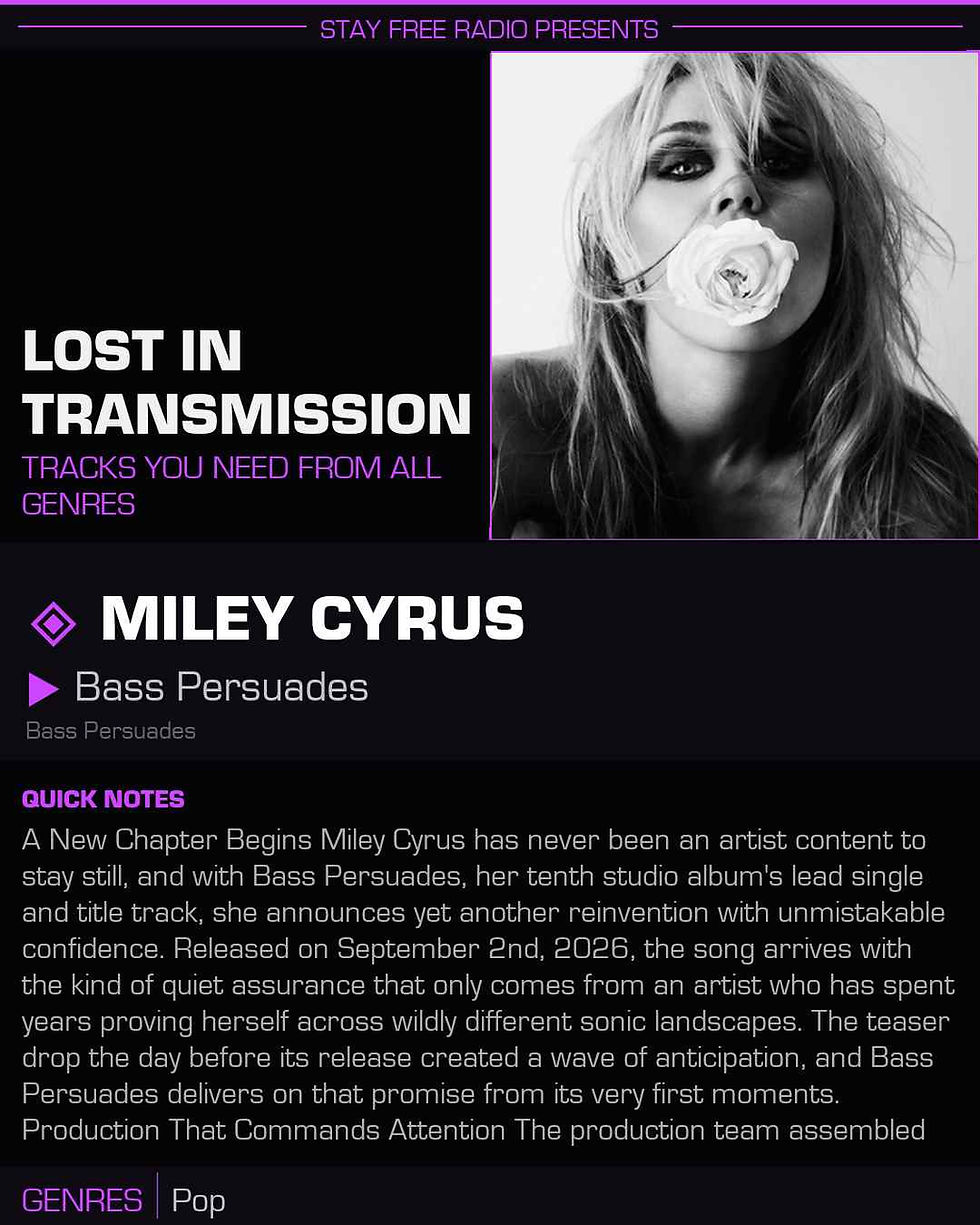 Miley Cyrus Bass Persuades Meaning and Review