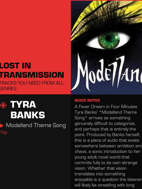 Tyra Banks Modelland Theme Song Meaning and Review