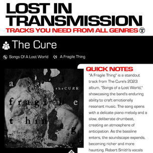 The Cure A Fragile Thing Meaning and Review