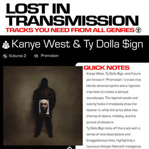 Kanye West and Ty Dolla $ign Promotion Meaning and Review Featuring Future