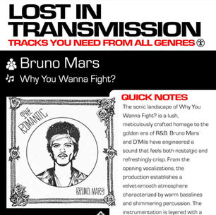 Bruno Mars Why You Wanna Fight? Meaning and Review