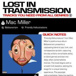 Mac Miller Friendly Hallucinations Meaning and Review 