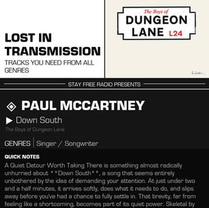 Paul McCartney Down South Meaning and Review