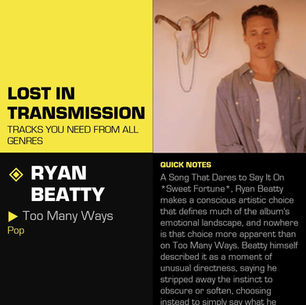 Ryan Beatty Too Many Ways Meaning and Review