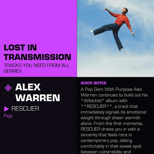 Alex Warren RESCUER Meaning and Review