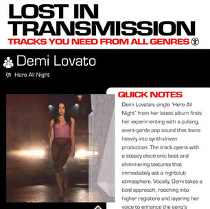 Demi Lovato Here All Night Meaning and Review