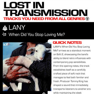 LANY When Did You Stop Loving Me? Meaning and Review