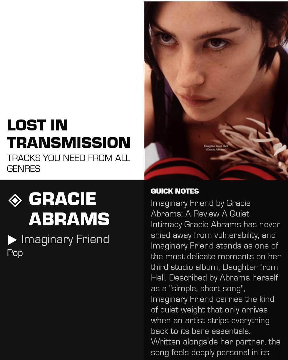 Gracie Abrams Imaginary Friend Meaning and Review