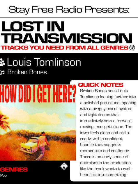 Louis Tomlinson Broken Bones Meaning and Review