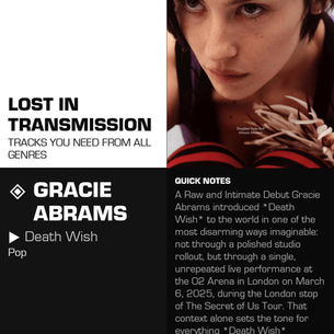 Gracie Abrams Death Wish Meaning and Review