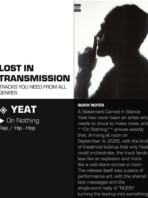 Yeat On Nothing Meaning and Review