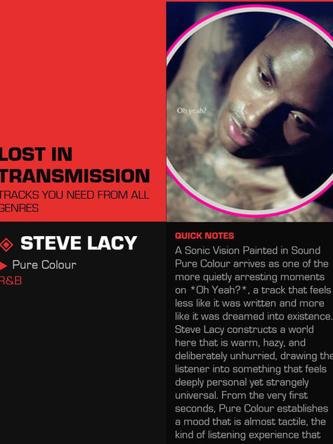 Steve Lacy Pure Colour Meaning and Review
