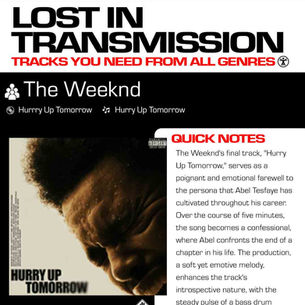 The Weeknd Hurry Up Tomorrow Meaning and Review 