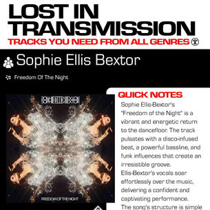 Sophie Ellis Bextor Freedom Of The Night Lyrics Meaning and Review