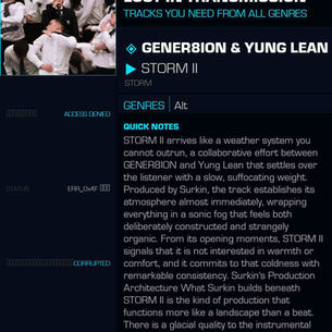 GENER8ION & Yung Lean STORM II Meaning and Review
