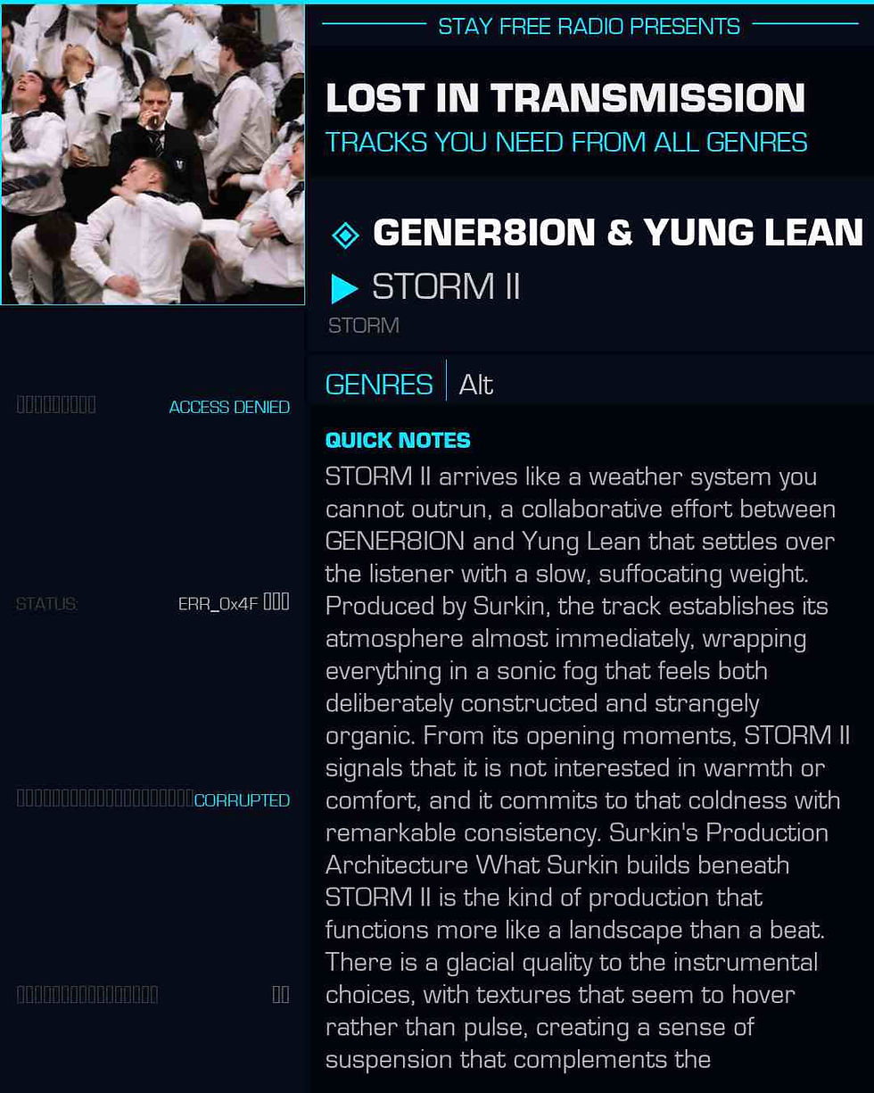 GENER8ION & Yung Lean STORM II Meaning and Review