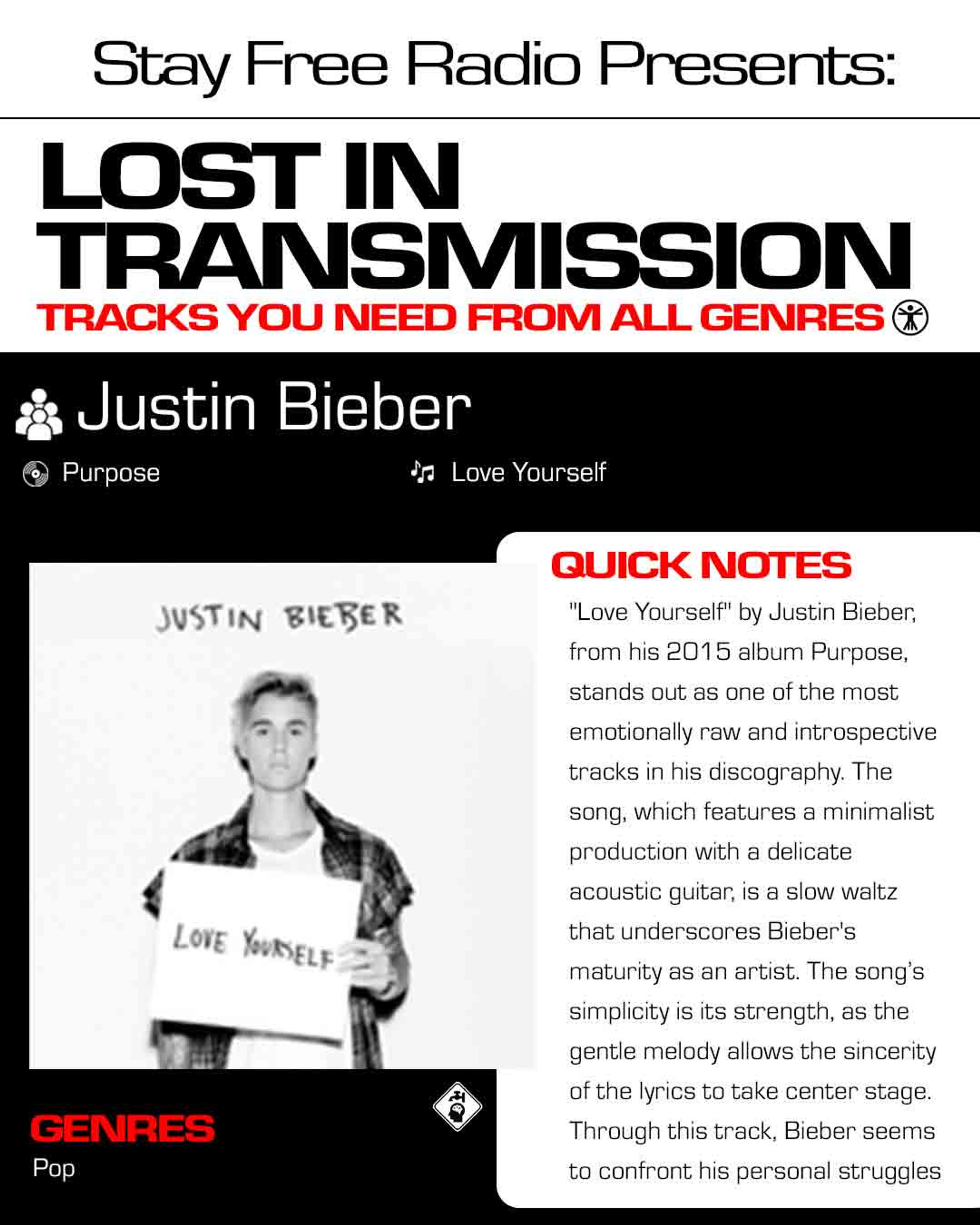 JUSTIN BIEBER LOVE YOURSELF MEANING visual data 8