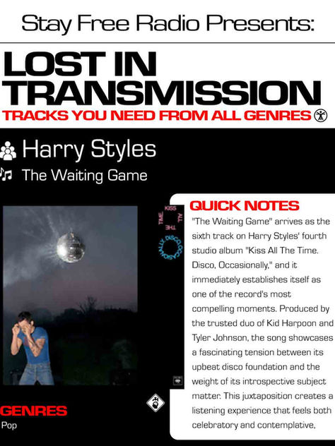 Harry Styles The Waiting Game Meaning and Review