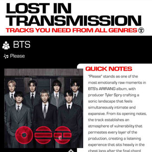 BTS Please Meaning and Review