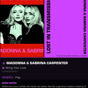 Madonna & Sabrina Carpenter Bring Your Love Meaning and Review
