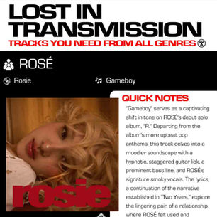 ROSÈ Gameboy Meaning and Review