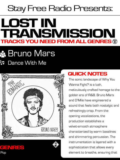 Bruno Mars Dance With Me Meaning and Review 