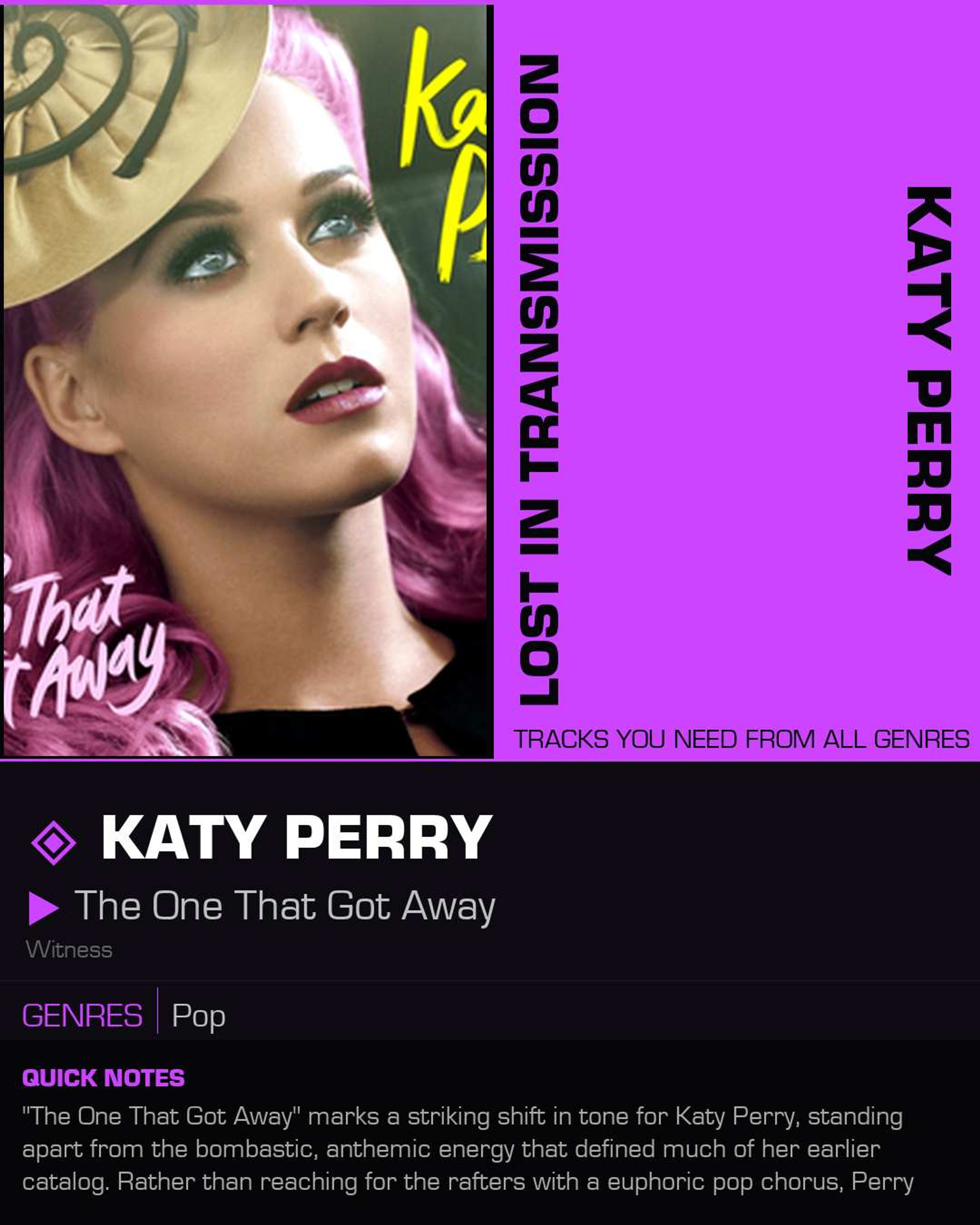 Perry Meaning Katy Perry The One That Got Away Lyrics Meaning Explained