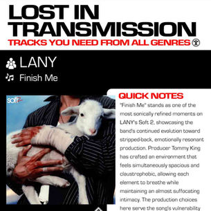 LANY Finish Me Meaning and Review