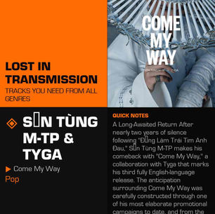 Sơn Tùng M-TP & Tyga Come My Way Meaning and Review