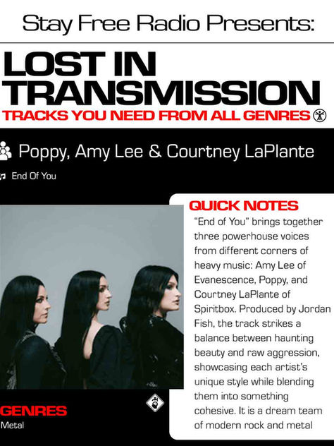 Poppy, Amy Lee & Courtney LaPlante End Of You Meaning and Review
