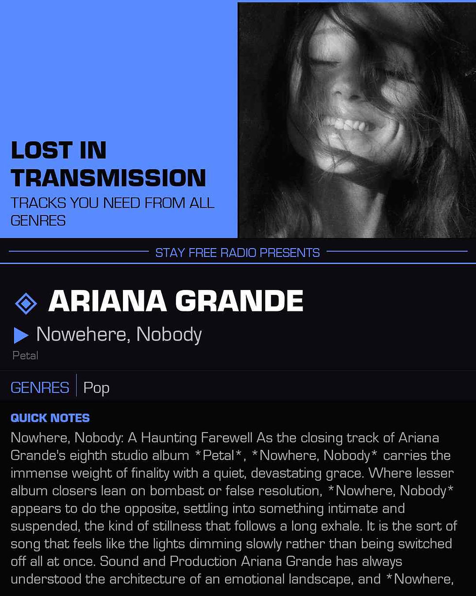 Ariana Grande Nowehere, Nobody Meaning and Review