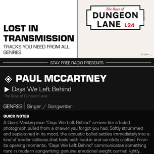 Paul McCartney Days We Left Behind Meaning and Review