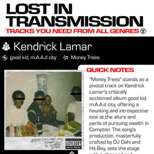 Kendrick Lamar Money Trees Meaning and Review