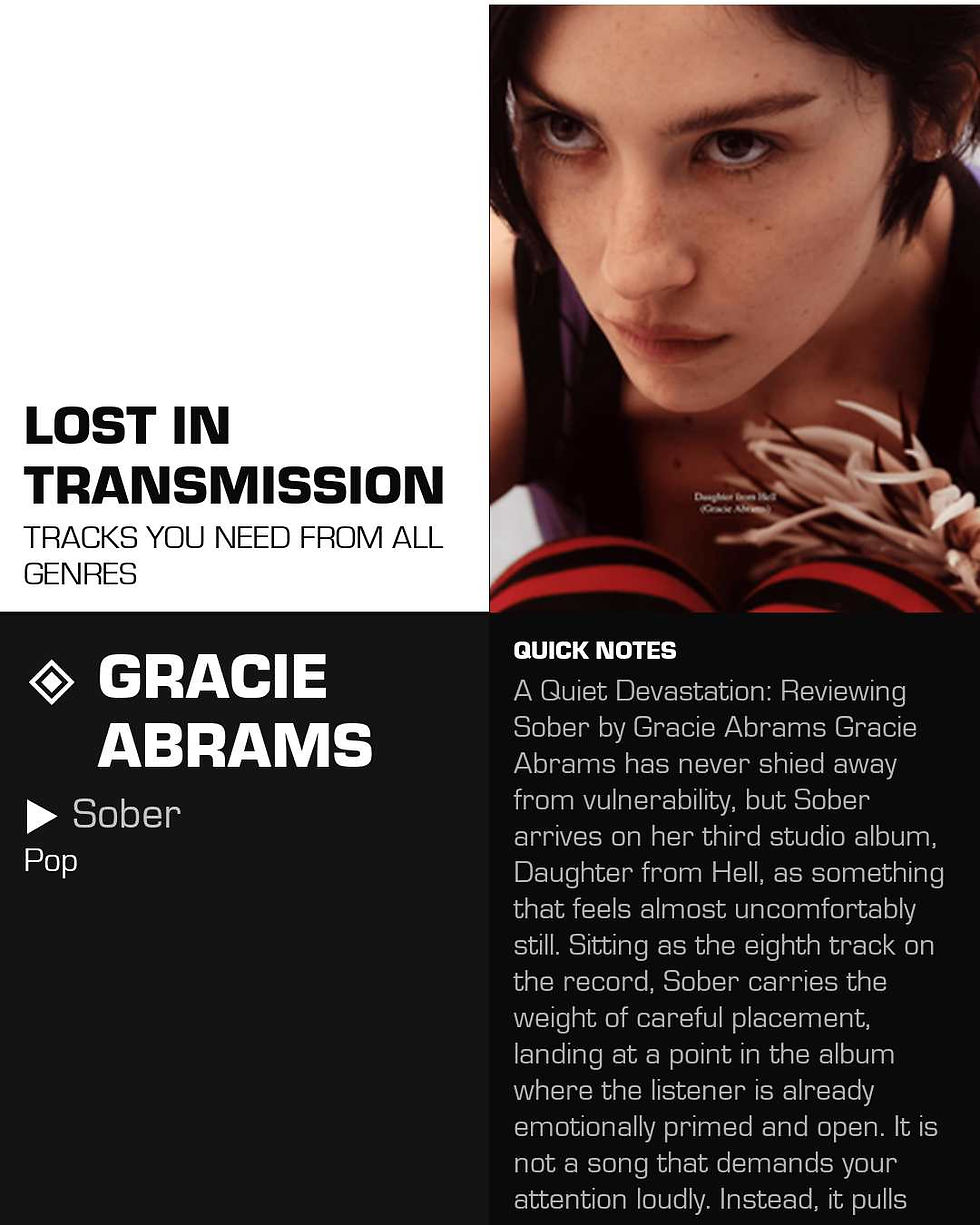 Gracie Abrams Sober Meaning and Review
