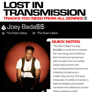 Joey Bada$$ The Ruler’s Back Lyrics Meaning 