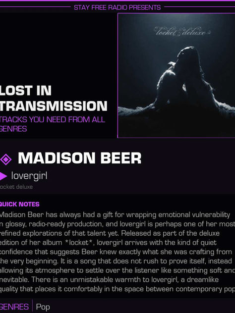 Madison Beer lovergirl Meaning and Review