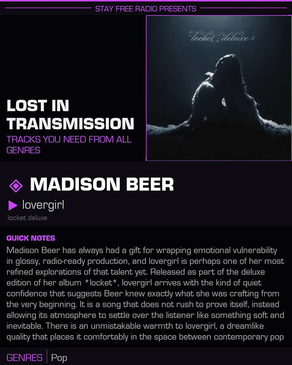 Madison Beer lovergirl Meaning and Review