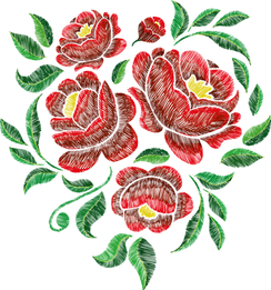 Embroidered Flowers