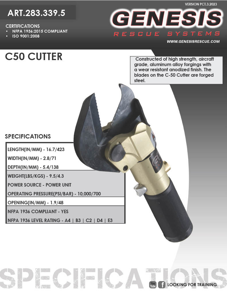 Thumbnail: c50 mini cutter spec sheet 