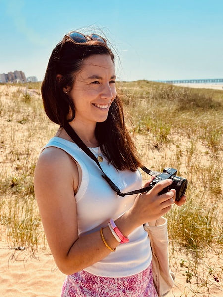 Julie sur la plage de Saint jean de monts