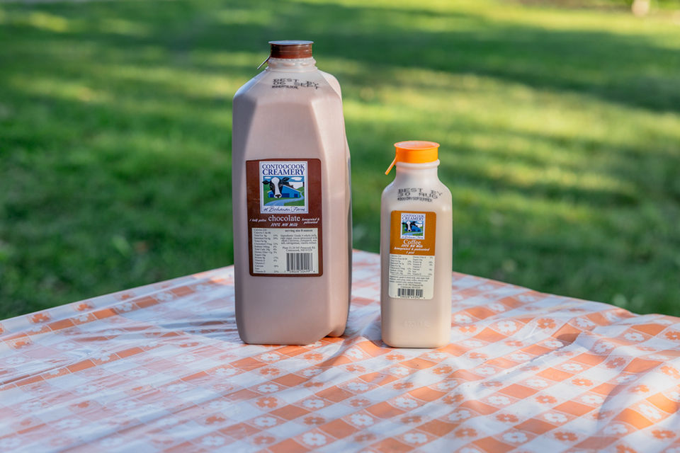 Chocolate and coffee milk