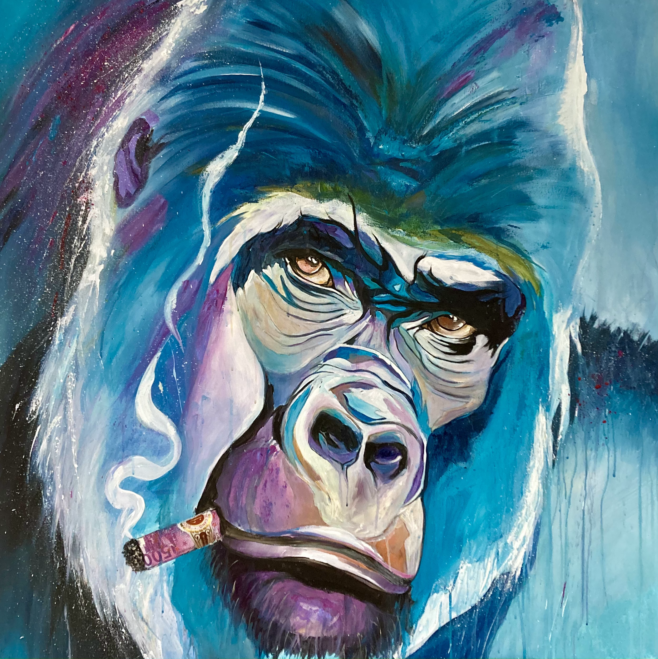 Man in blue. Vendu. Disponible sur plexi ou dibond