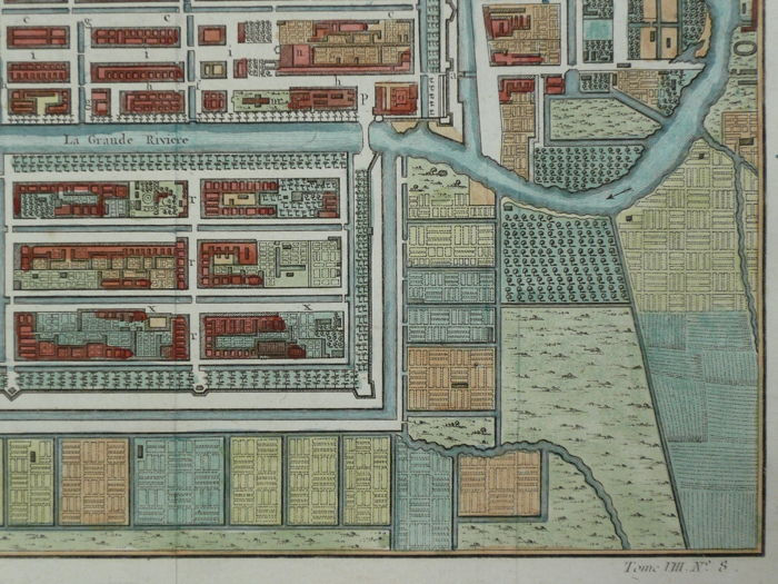Thumbnail: 1750 Plan de la Ville et du Chateau de Batavia