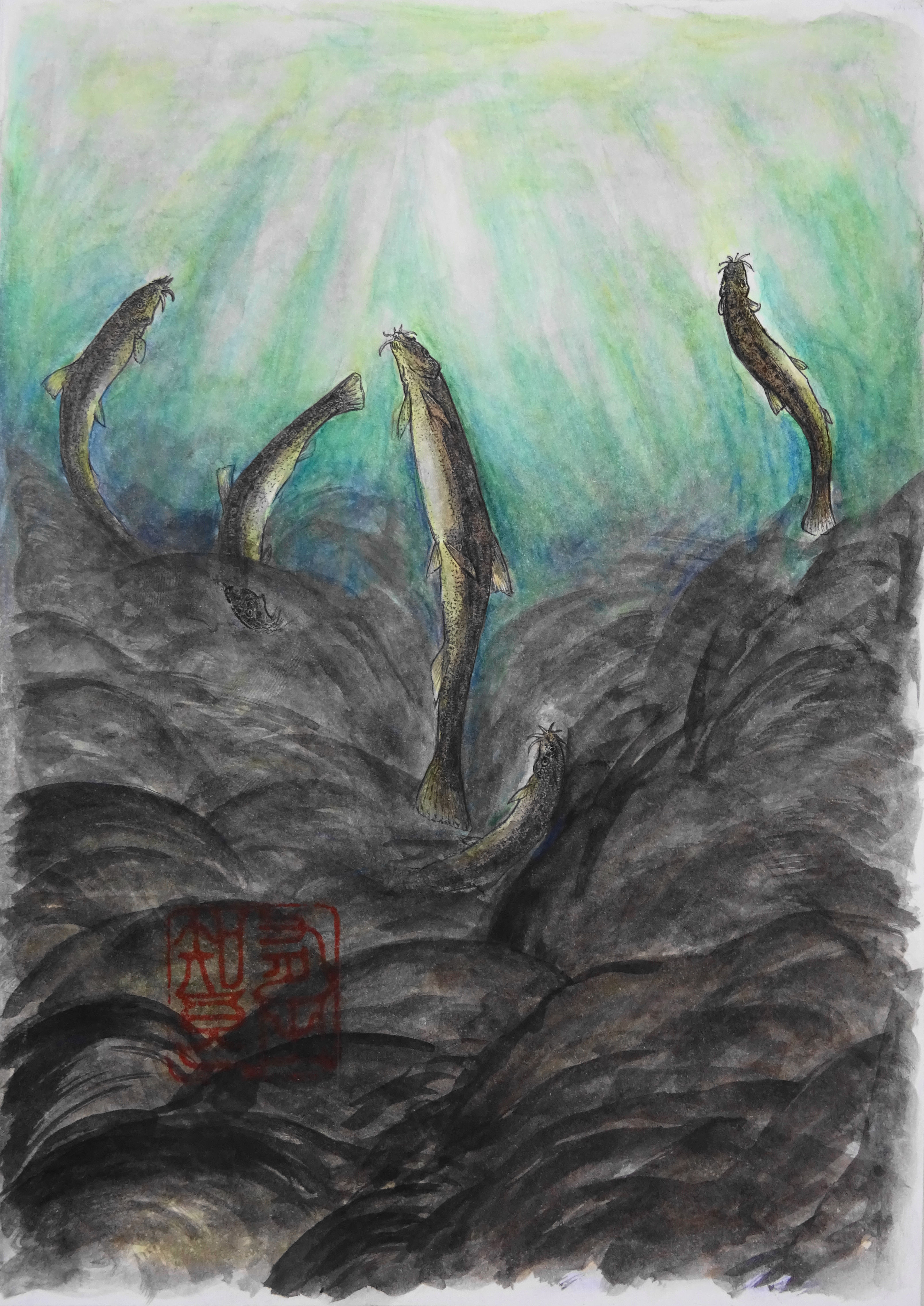 『泥鰌浮上』有田知良：作