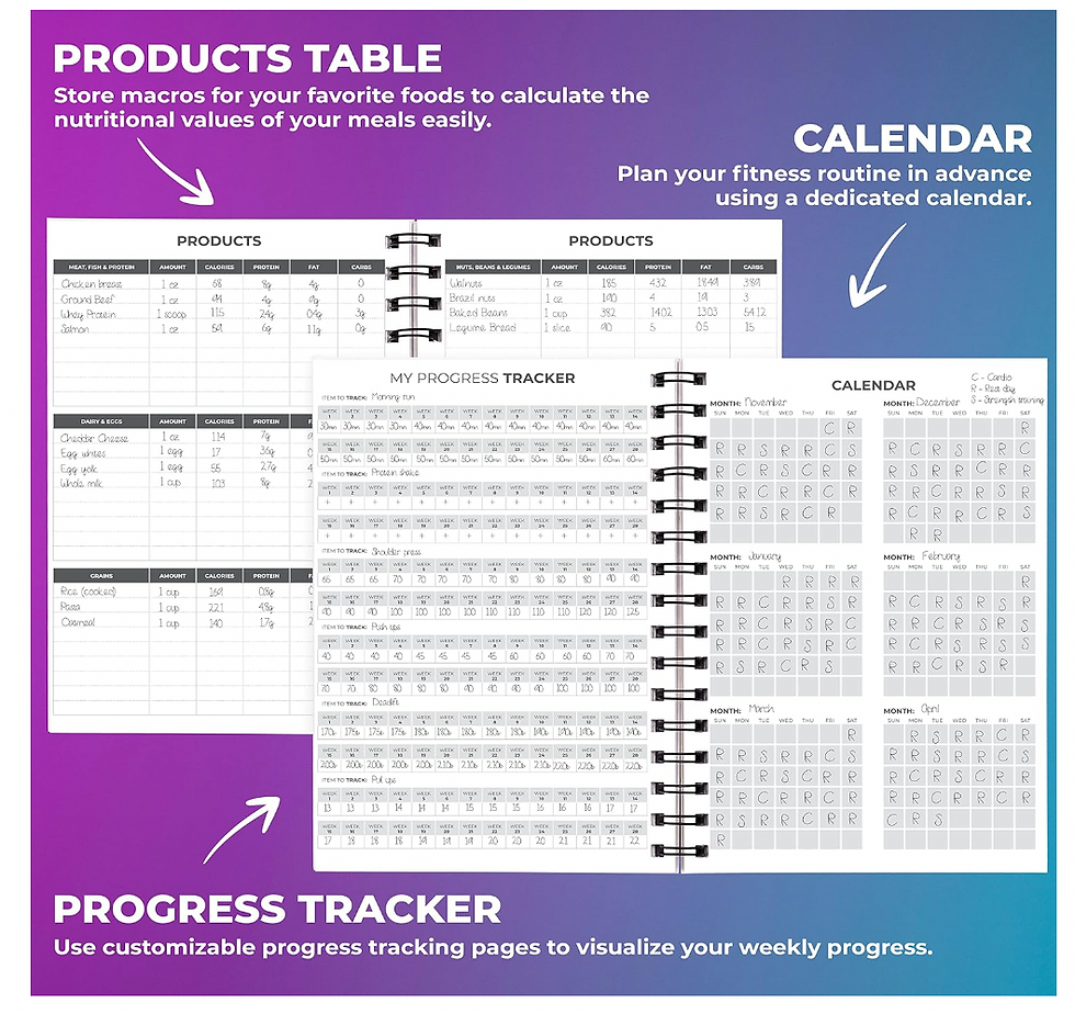 Thumbnail: Clever Fox Fitness Journal Workout Log Book