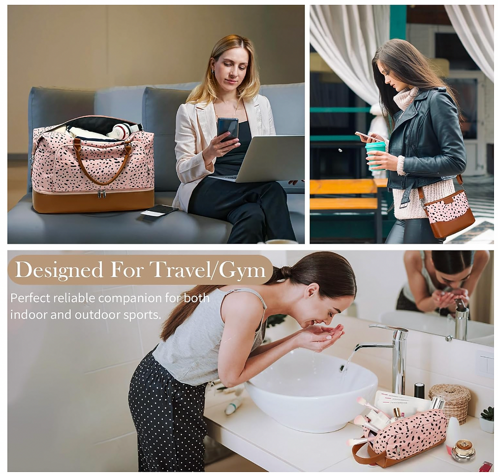 Thumbnail: Weekender Bags for Women Travel, Large Overnight Weekend Bag